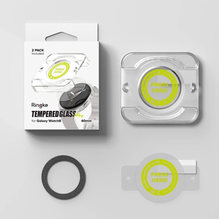 SZKŁO HARTOWANE RINGKE GALAXY WATCH 8 40 MM TEMPERED GLASS PRO 2-PACK PRZEZROCZYSTE