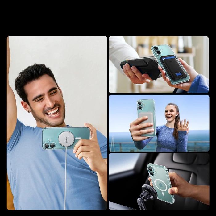 Etui magnetyczne Clear iPhone 16 (przezroczyste)