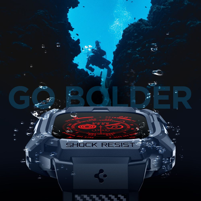 Pasek Spigen Rugged Armor ”pro” Apple Watch Ultra 1 / 2 (49 Mm) Navy Blue