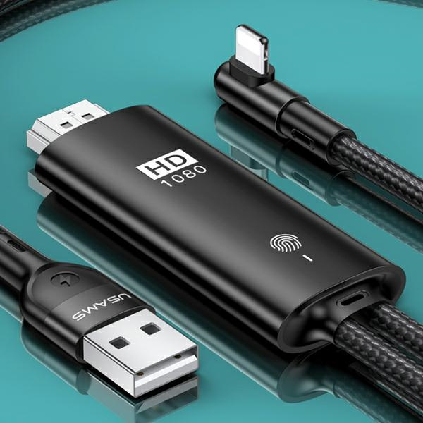 Kabel USAMS HDMI USB Apple Lightning U53 US-SJ442 2m Czarny