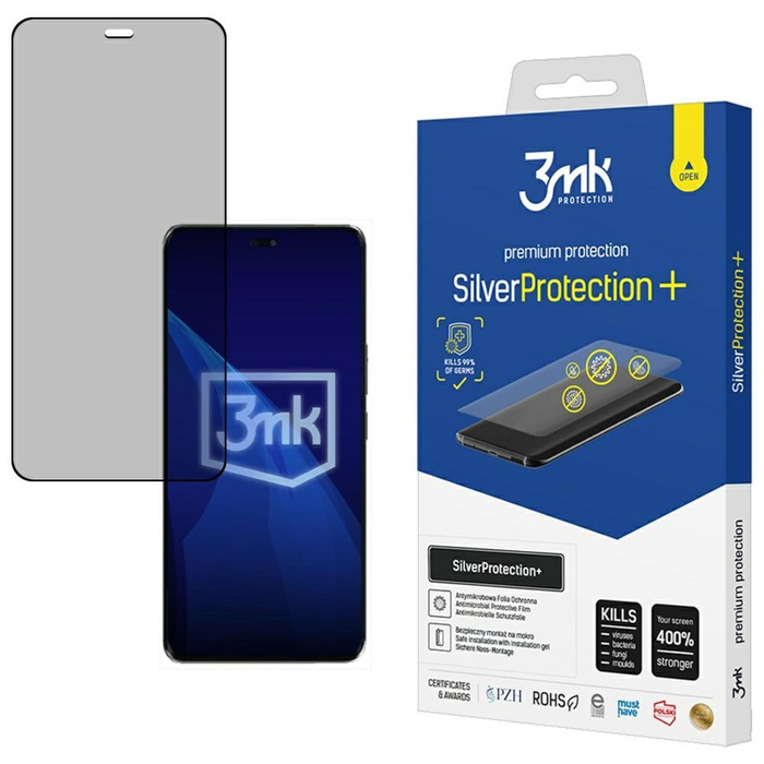 Folia antymikrobowa 3MK SilverProtect+   montowana na mokro do Honor Magic7 Lite