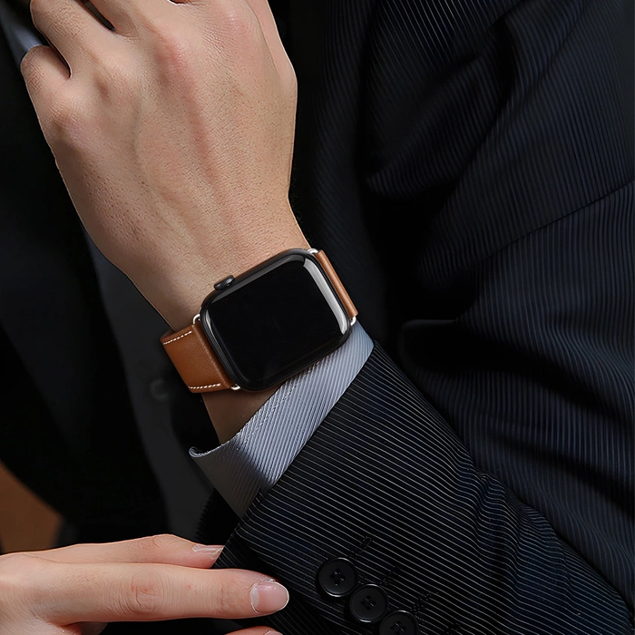 Pasek Dux Ducis Ya na Apple Watch 42 / 44 / 45 / 49 mm - brązowy