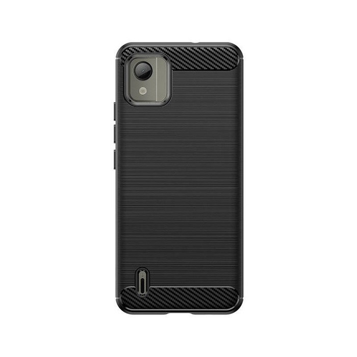 Etui silikonowe Carbon Case do Nokia C110 - czarne