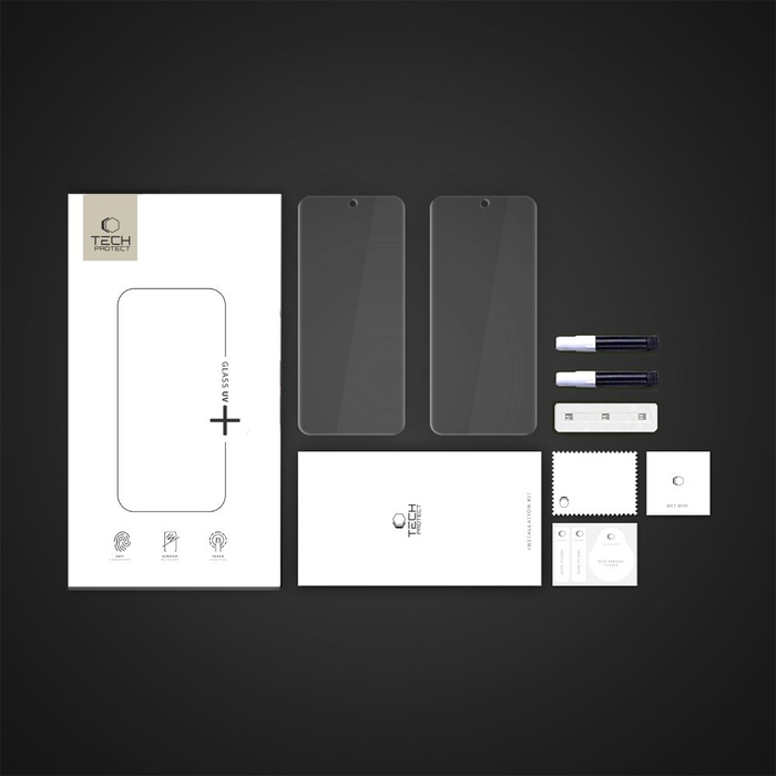 SZKŁO HARTOWANE TECH-PROTECT GLASS UV+ 2-PACK MOTOROLA EDGE 60 PRO CLEAR