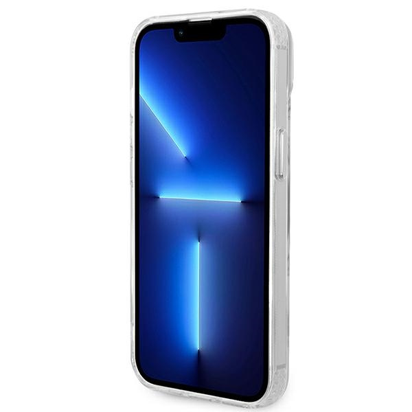 Etui GUESS Apple iPhone 14 Metal Outline Magsafe Srebrny Hardcase