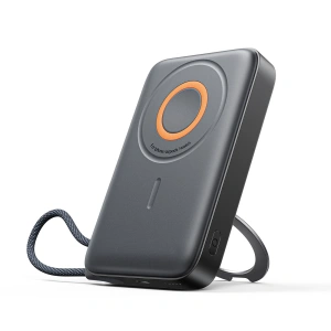 Powerbank Joyroom JR-PBM02 22,5W 10000mAh 3w1 indukcyjny magnetyczny kompatybilny z MagSafe z wbudowanym kablem - czarny