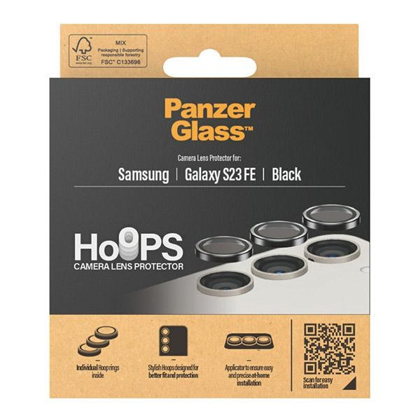 PanzerGlass Hoops Camera Samsung Galaxy S23 FE czarny/black 0460 camera lens protector hoop optic rings