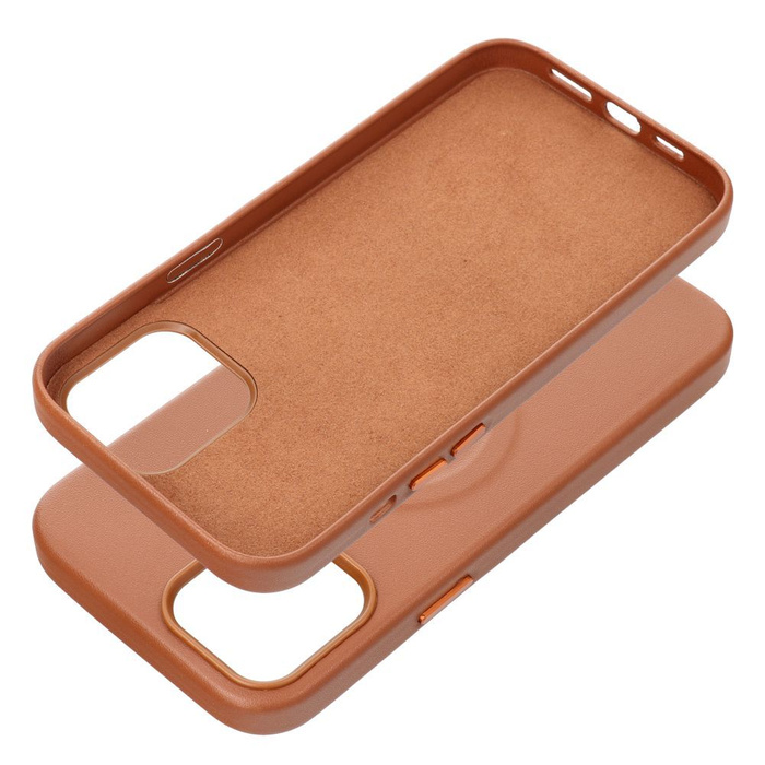 ROAR futerał LEATHER MAG kompatybilny z MagSafe do IPHONE 12 Pro Max Brązowy