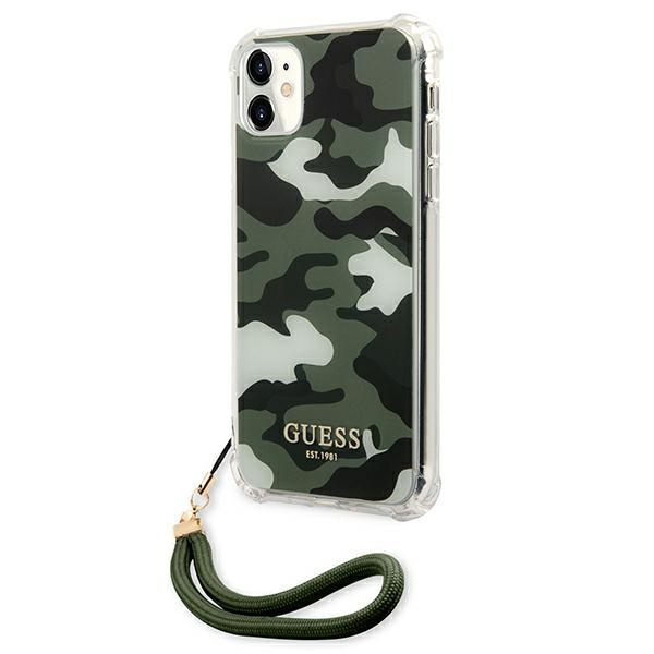 Etui GUESS Apple iPhone 11 Camo Collection Khaki Hardcase CASE