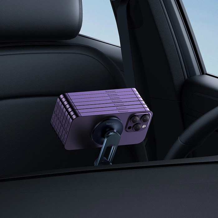 Magnetyczny uchwyt samochodowy Baseus MagPro do kratki (czarny)