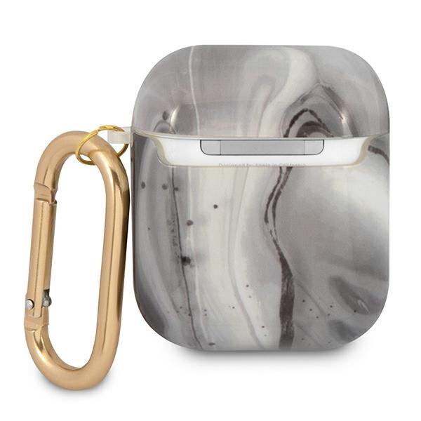 Etui GUESS Apple AirPods Marble Collection Czarny Case