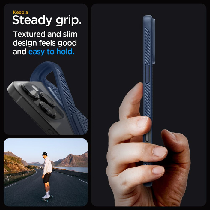 ETUI SPIGEN LIQUID AIR IPHONE 16 PRO MAX NAVY BLUE