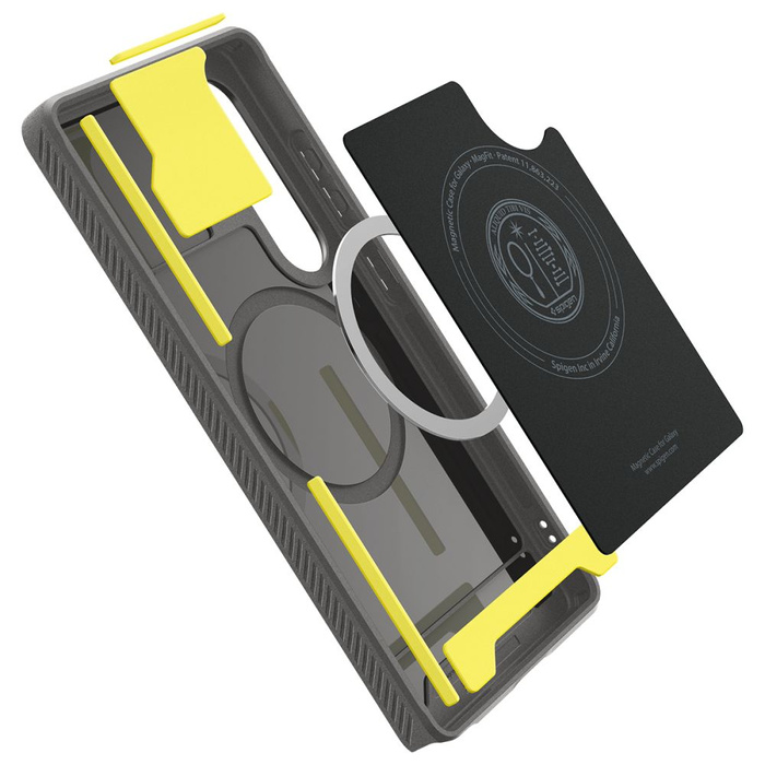 ETUI SPIGEN RUGGED ARMOR MAG MAGSAFE SAMSUNG GALAXY S25 ULTRA MARBLE GREY