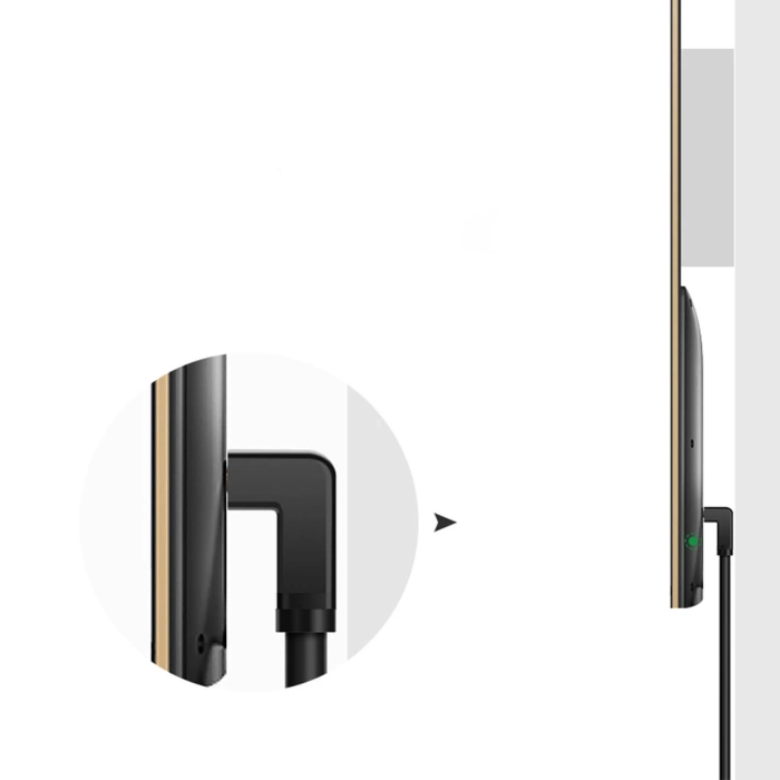 Ugreen kątowy kabel HDMI (90°) 4K  2m czarny (HD103)