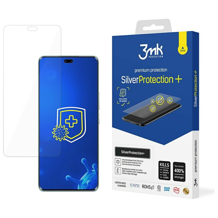 Folia antymikrobowa 3MK SilverProtect+   montowana na mokro do Honor 200 Pro