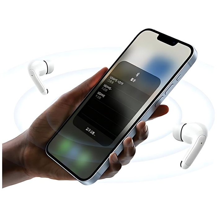 USAMS Słuchawki Bluetooth 5.3 TWS X-Don Series Dual mic ENC bezprzewodowe fioletowy/purple BHUXD04 (USAMS-XD18)