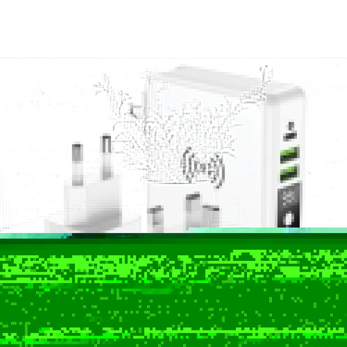 Wielofunkcyjna ładowarka Forcell F-Energy 4w1 2 x USB A + USB C 15W + power bank 8000mAh + ładowanie bezprzewodowe biała