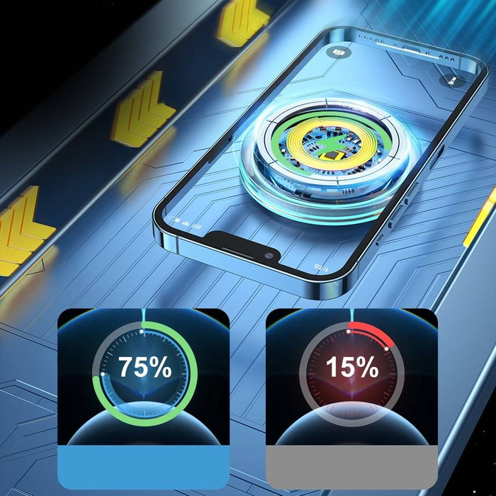 Joyroom samochodowy uchwyt magnetyczny bezprzewodowa indukcyjna ładowarka Qi 15W (kompatybilna z MagSafe do iPhone) na kratkę nawiewu srebrny (JR-ZS291)