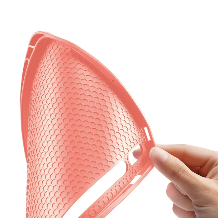 Etui z ekoskóry Dux Ducis Domo z podstawką do Samsung Galaxy Tab S9 FE+ - różowe