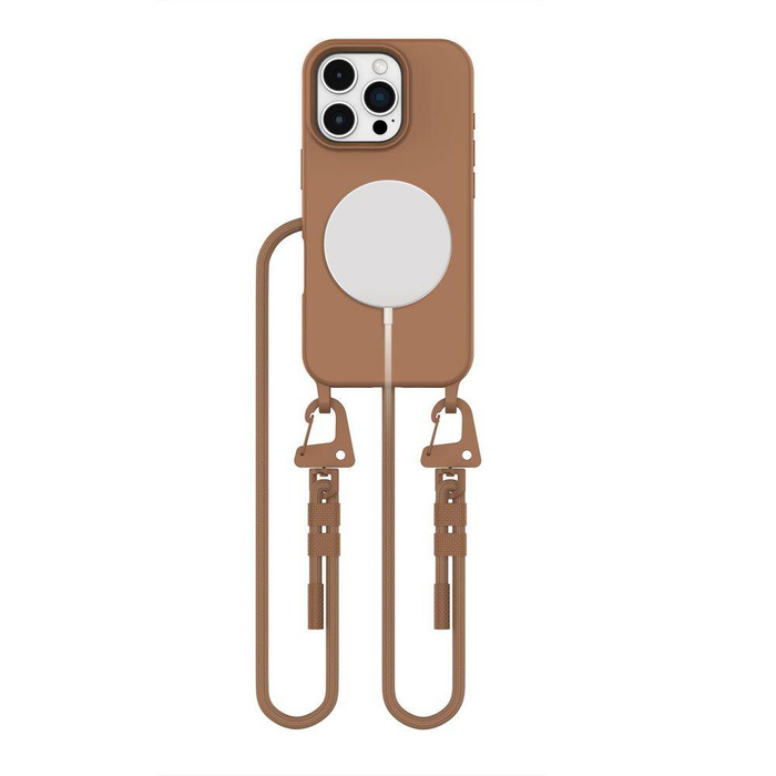 ETUI TECH-PROTECT MAGNECKLACE MAGSAFE IPHONE 16 PRO MAX CHOCOLATE BROWN
