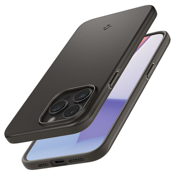 Etui Spigen Thin Fit iPhone 15 Pro Gunmetal Case