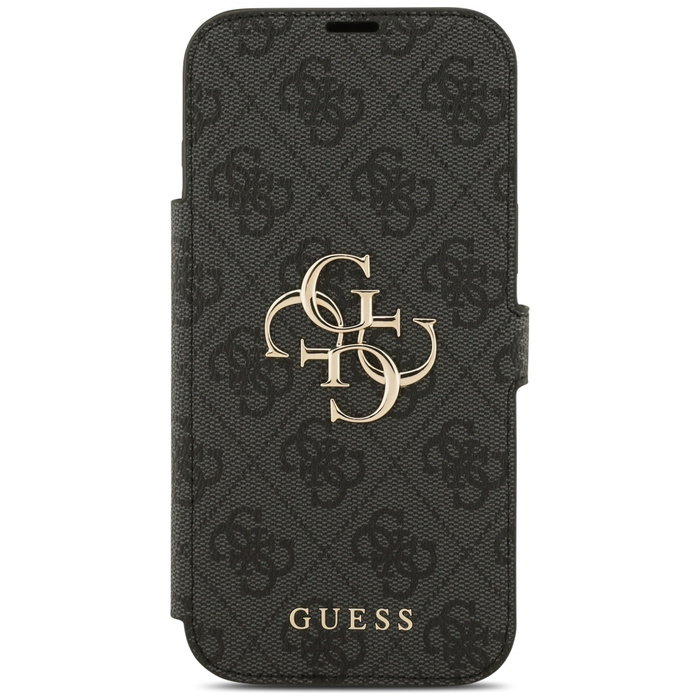 Etui Guess Book 4G Metal Logo do iPhone  17 Pro Max czarny