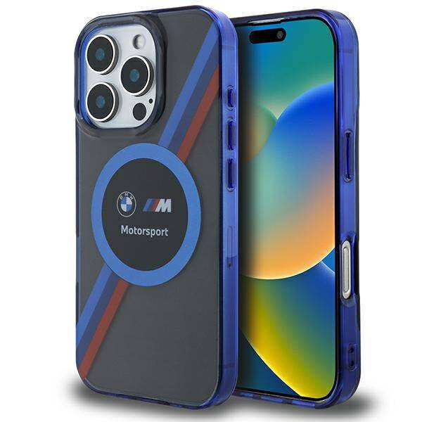 Etui BMW iPhone 16 Pro Max 6.9" czarny/black hardcase Motosport IML Circle MagSafe