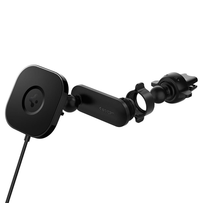 Spigen Its12 W Onetap Magnetic Magsafe Vent Car Charger 7.5 W Uchwyt Do Kratki Black