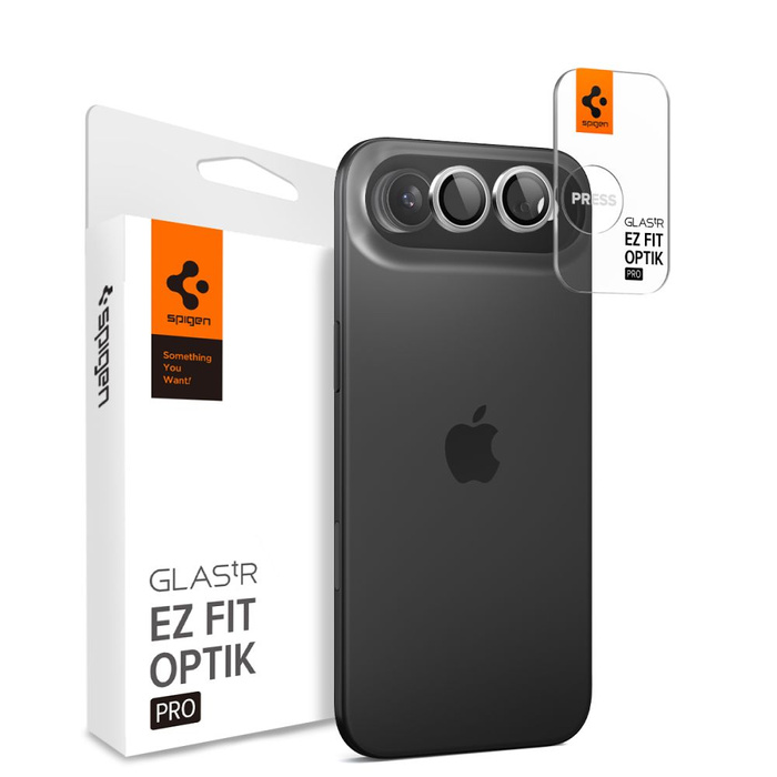 OSŁONA APARATU SPIGEN IPHONE 17 AIR OPTIK PRO GLASS.TR ”EZ”FIT CAMERA PROTECTOR 2-PACK SILVER