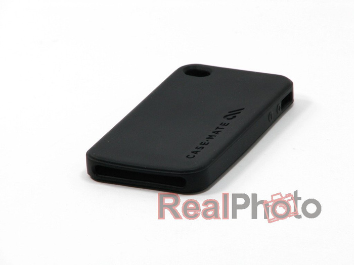 Etui Pokrowiec Apple iPhone 4 4S CASE-MATE Safe Skin Smooth Czarny Sylikon