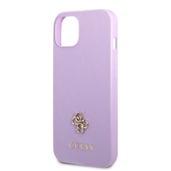 Etui Guess Guhcp13sps4mu iPhone 13 Mini 5,4" Purpurowy/purple Hardcase Saffiano 4g Small Metal Logo Case