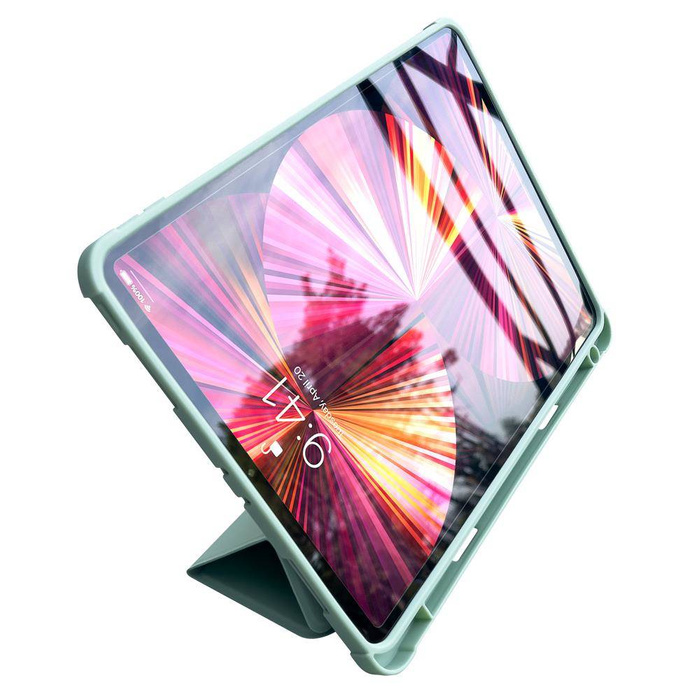ETUI Stand Tablet Case etui Smart Cover pokrowiec na iPad 10.2'' 2021 z funkcja podstawki zielony CASE