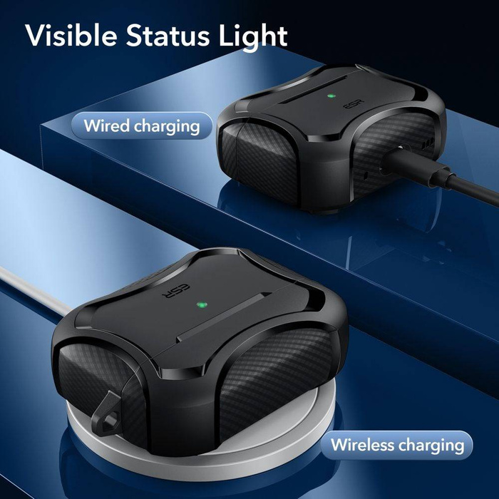 Esr Cyber Armor Halolock Magsafe Apple Airpods Pro 1 / 2 Black