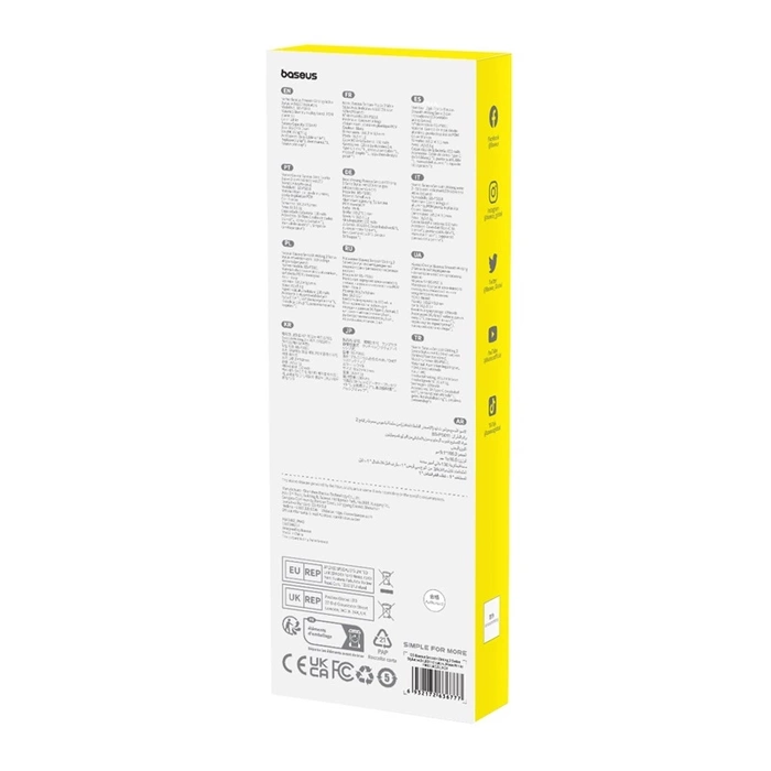 Rysik z aktywną końcówką Baseus Smooth Writing 2 do iPad z kablem USB-C i wymienną końcówką - biały