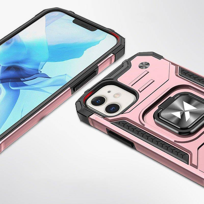 Etui Wozinsky Ring Armor Etui iPhone 14 Pancerny Pokrowiec Uchwyt Magnetyczny Ring Złote Case
