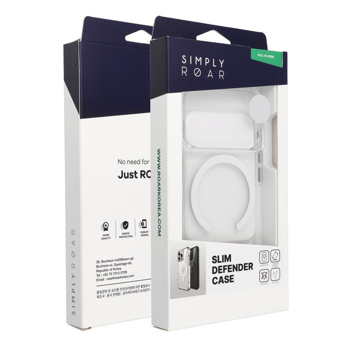 ROAR futerał SLIM DEFENDER kompatybilny z MagSafe do SAMSUNG S26 transparentny