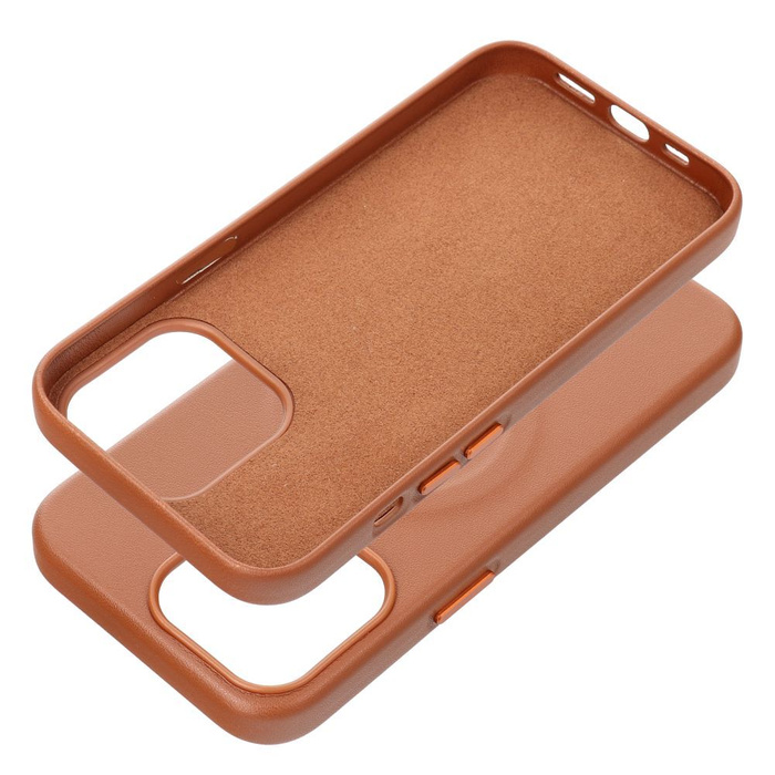Futerał Roar Leather Mag Case kompatybilny z MagSafe - do iPhone 13 Pro Brązowy