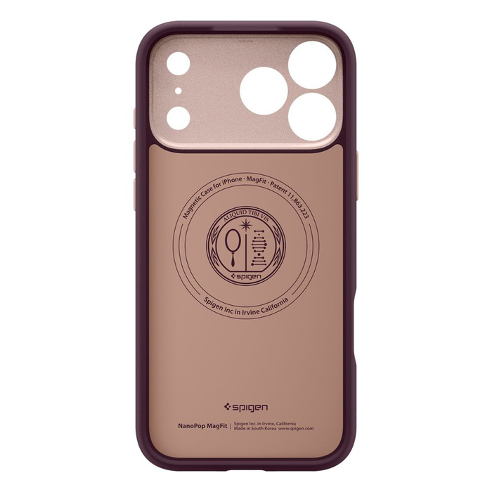 ETUI SPIGEN IPHONE 17 PRO MAX NANO POP MAG MAGSAFE BURGUNDY BEAN