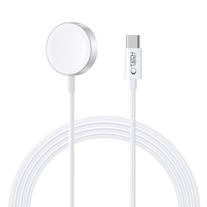 Kabel Typ Usb-c Tech-protect Ultraboost Magnetic Charging 120cm Apple Watch Biały