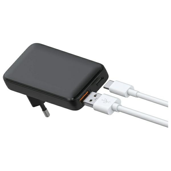 Ładowarka sieciowa Beline 1x USB-C + 1x USB 65W PD 3.0 + QC 3.0 Czarna