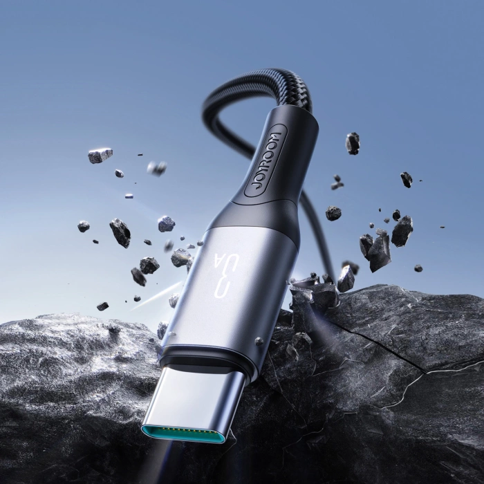 Kabel Joyroom S-A28 Flash Series 3A USB-A - USB-C 1m - czarny