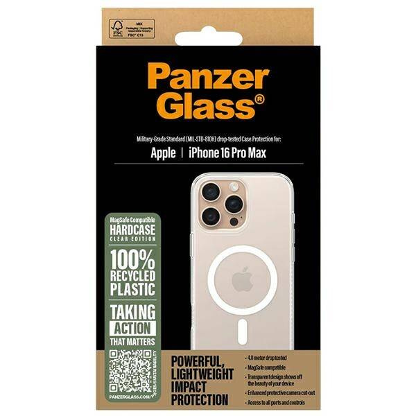 Etui PanzerGlass HardCase iPhone 16 Pro Max 6.9" biały/white MagSafe 1294