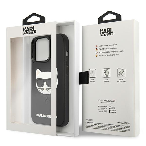 Etui KARL LAGERFELD Apple iPhone 13 Pro 3D Rubber Choupette Czarny Hardcase