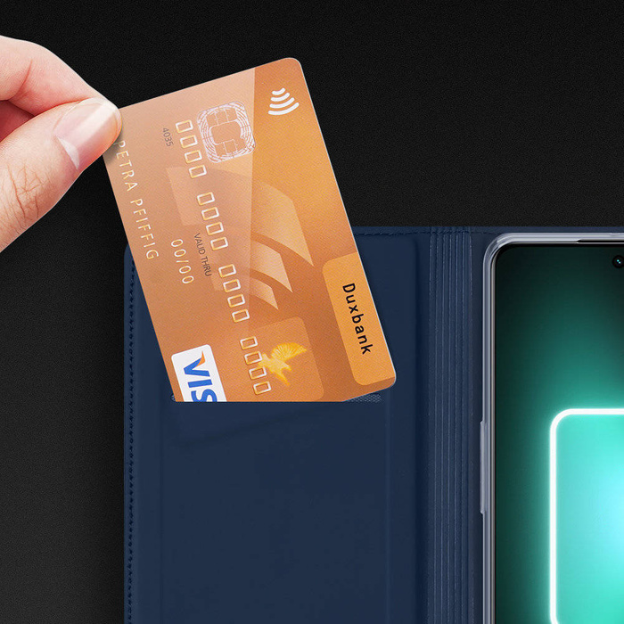 Etui Dux Ducis Skin Pro etui do Realme GT Neo 5 / Realme GT3 pokrowiec z klapką portfel na kartę podstawka czarne Case