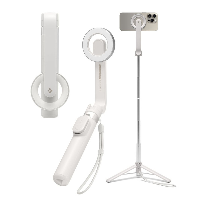 SELFIE STICK SPIGEN S571W MAGSAFE BLUETOOTH STATYW BEŻOWY