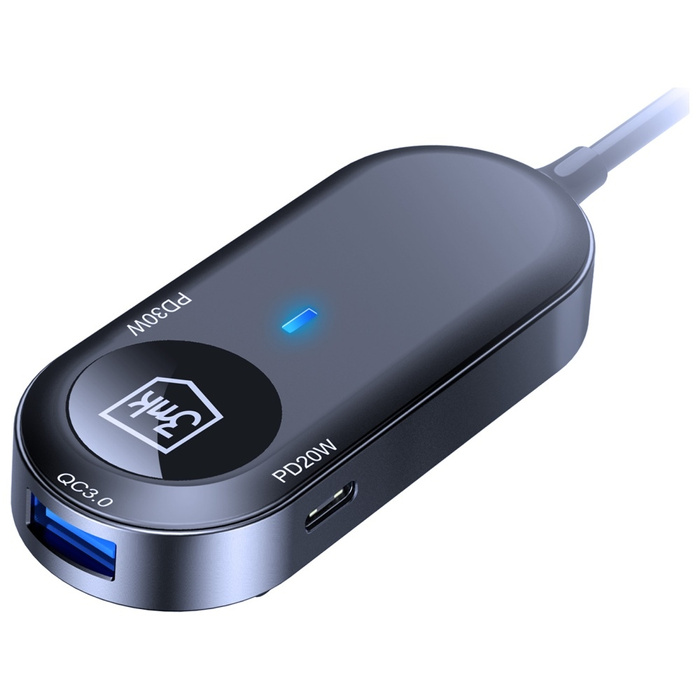 Ładowarka samochodowa 3MK Double Car     Charger 135W PD QC PPS 2xUSB-A 4xUSB-C szary