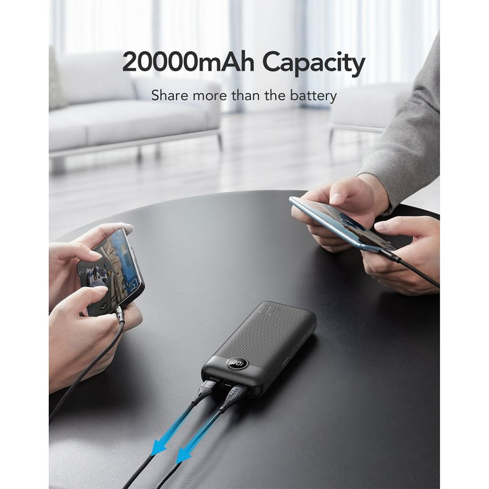 VEGER powerbank 20000 mAh PD QC3.0 2A 20W L20S (VP2039PD / W2039PD) biały