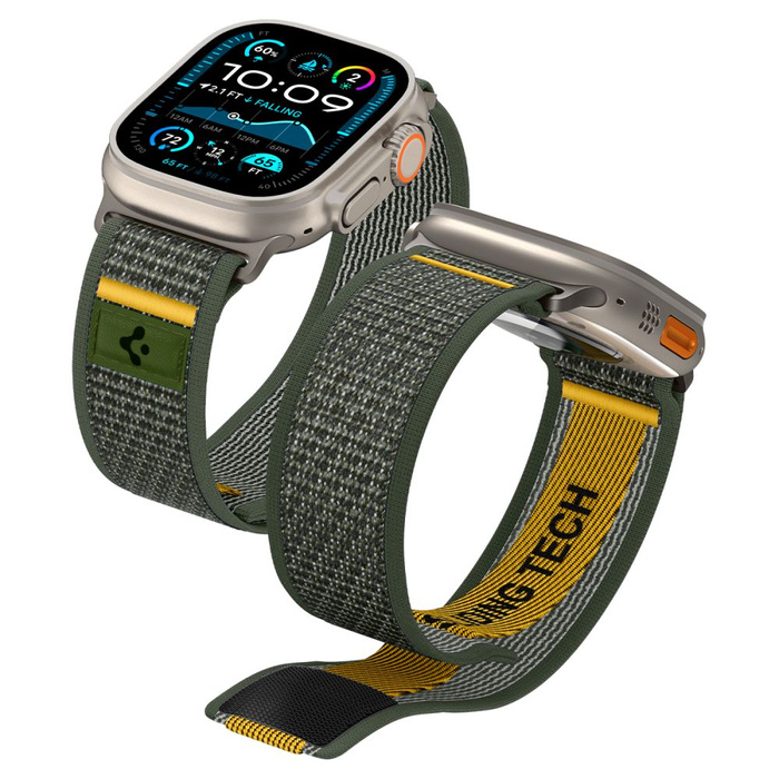 PASEK SPIGEN APPLE WATCH 6 / 7 / 8 / 9 / 10 / SE / ULTRA 1 / 2 (44 / 45 / 46 / 49 MM) ACTIVE ATHLEX AIR ZIELONY