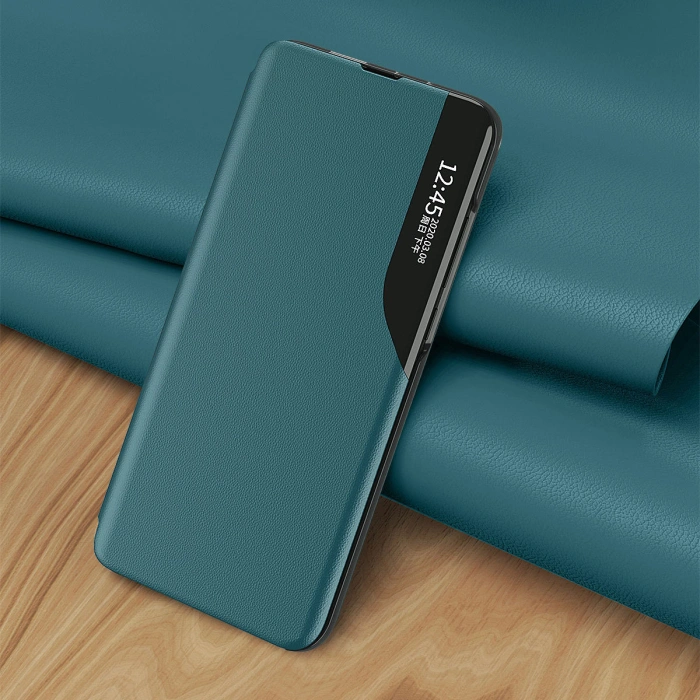 Eco Leather View Case elegancki futerał etui z klapką i funkcją podstawki Xiaomi Redmi Note 11 Pro+ 5G / 11 Pro 5G / 11 Pro niebieski