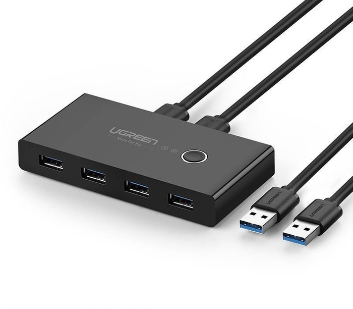 Switch przełącznik KVM USB 2x4 UGREEN USB 2.0